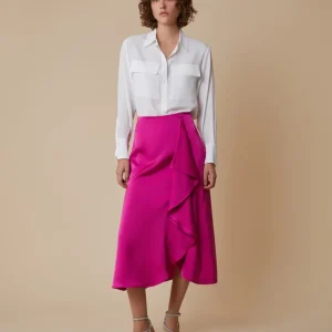 Pennyblack Gonna in raso con maxi volant EMERSON