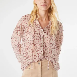 Pennyblack Camicia in crépon floreale FUMETTO