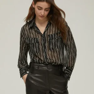 Pennyblack Camicia in crépon a fantasia XAVIER