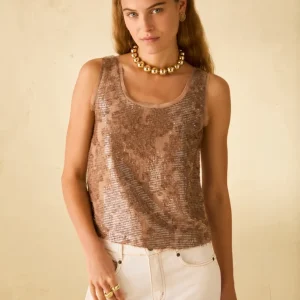 Pennyblack Top in fil coupé con paillettes FIBBIA