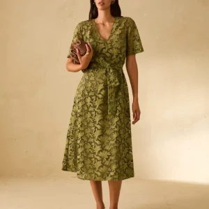 Pennyblack Abito midi in cotone sangallo SONNI