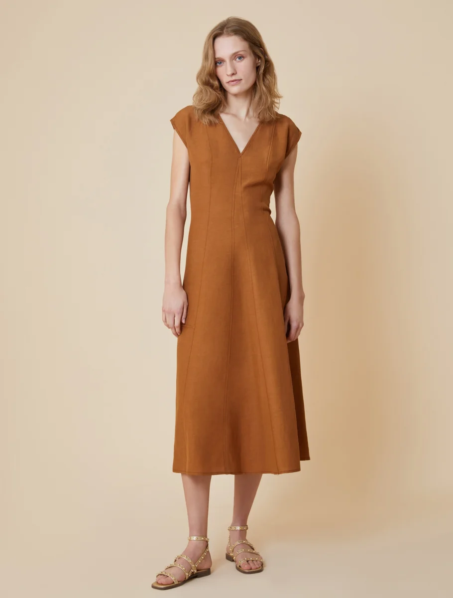 Pennyblack Abito midi in blend di lino ecosostenibile DONARE - immagine 6