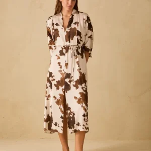 Pennyblack Abito in raso a stampa cow BOARIO