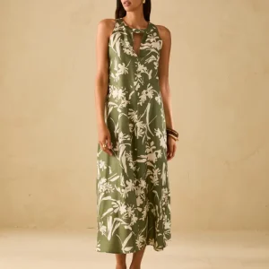 Pennyblack Abito midi in twill di seta SALICE