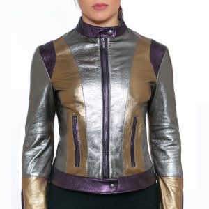 BIKER IN NAPPA METAL