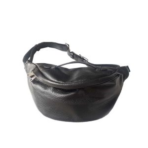 Marsupio grande in pelle pieno fiore vegetale