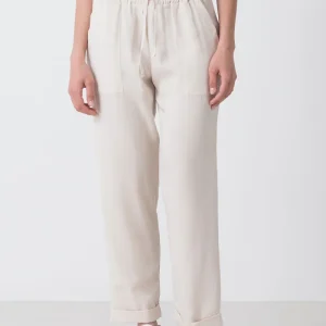 PANTALONE DRITTO AL FONDO IN TENCEL