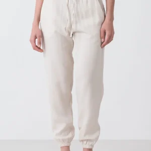 PANTALONE CON ELASTICO AL FONDO IN TENCEL