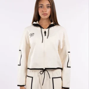 FELPA ITALY LONG AVORIO/NERO