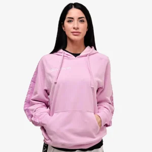 FELPA CON CAPPUCCIO PINK BAND PASTELLO