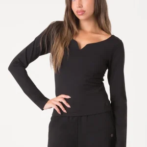 T-SHIRT L/S CON DETTAGLIO