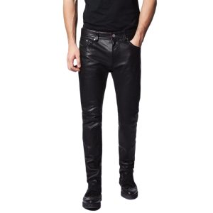 Pantalone da Uomo in Vera Pelle Nera Leather Pants