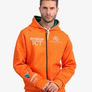FELPA DOUBLE FACE ICT – ARANCIO/VERDE