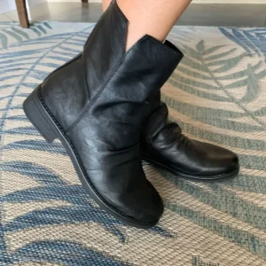 Stivaletto in ecopelle arricciata TAYLOR