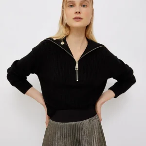 Liu jo Maglia con zip e maxi borchie WF1329MA51I22222