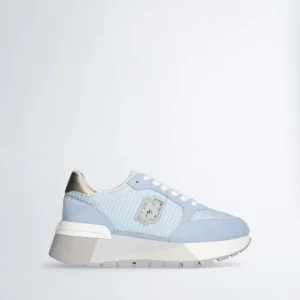 Liu jo Sneakers platform in suede e mesh BA5049PX027S3686