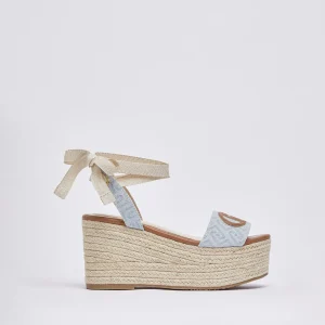 Liu jo Sandali zeppa in denim jacquard SA6085TX523S1106