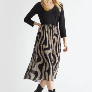 Liujo Vestito lungo con stampa ecosostenibile WA4112J7821N9005