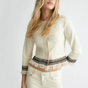 Liu jo Giacca con frange ecosostenibile MA4297T4033N9356