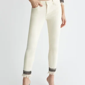 Liu jo Jeans bottom up con frange ecosostenibile MA4277T4033N9356