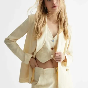 Liu jo Blazer da completo in lino ecosostenibile MA4049T4818N9298