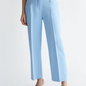 Liu jo Pantaloni cropped con bottoni ecosostenibile MA4164TS89644121