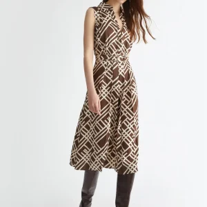 Liujo Abito chemisier in twill stampato CF4446TS987N9619