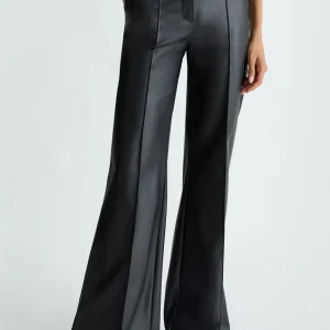 Liu jo Pantaloni a palazzo in tessuto spalmato CF4382E062422222