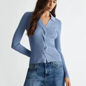 Liujo Maglia a costine ecosostenibile WF4016MS49I74021