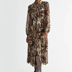 Liujo Abito chemisier con stampa animalier WF4373T4184N9874