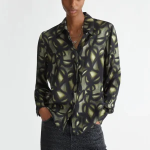 Liujo Camicia in raso stampato ecosostenibile WF4418T2735N9873