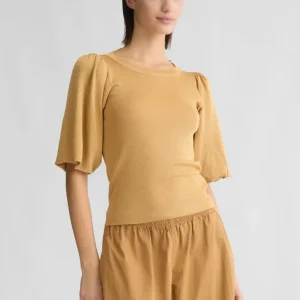 Liujo Top color oro con cut-out ecosostenibile CA5224MA78PA3903