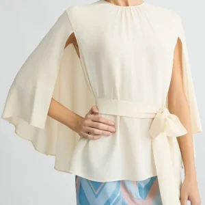 Liujo Blusa in crêpe de chine con cintura ecosostenibile CA5369T1963X0657