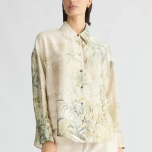 Liujo Camicia con stampa tropicale ecosostenibile CA5352TS531M9265
