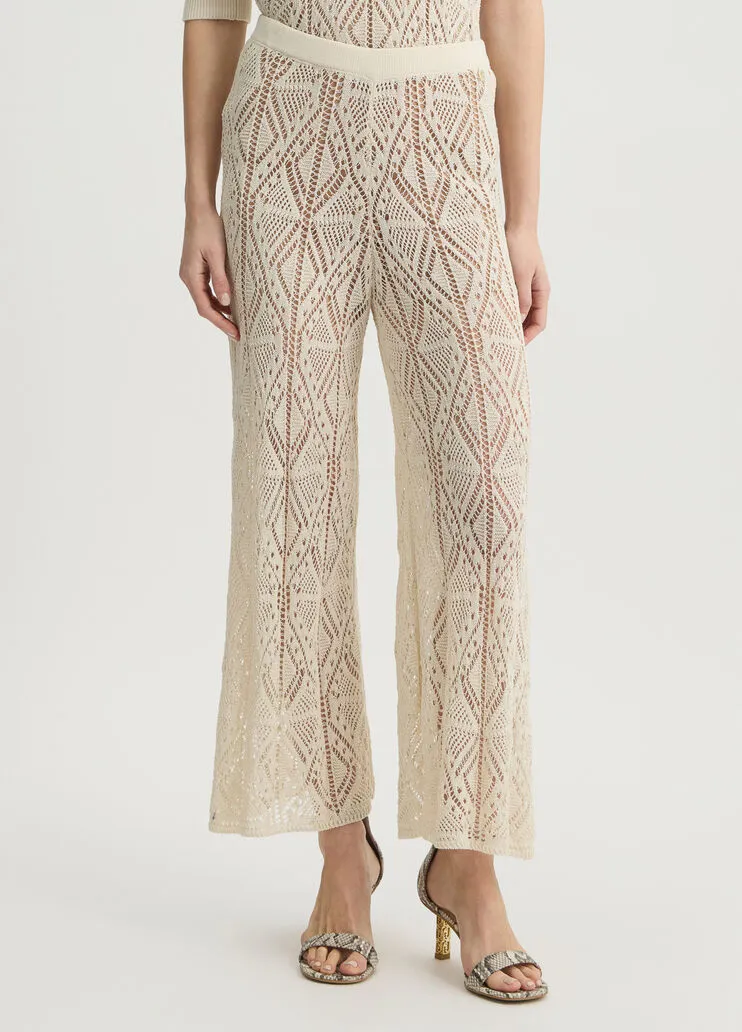Liu jo Pantaloni in maglia crochet ecosostenibile WA5341MS00720304