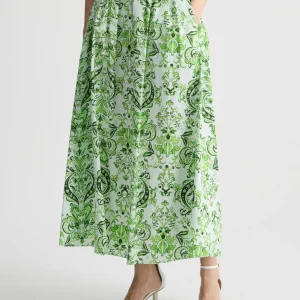 Liu jo Gonna midi in popeline ecosostenibile WA5173T4853M9530