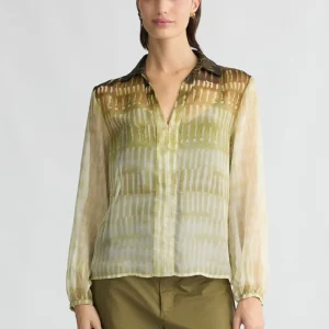 Liujo Blusa in chiffon stampato ecosostenibile WA5345TS079M9549