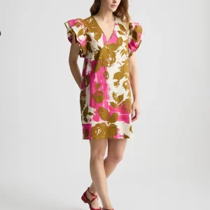 Liujo Abito corto in popeline stampato ecosostenibile WA5358T4853Z9808