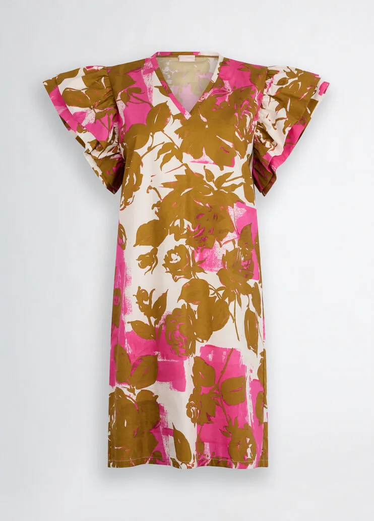 Liujo Abito corto in popeline stampato ecosostenibile WA5358T4853Z9808 - immagine 8