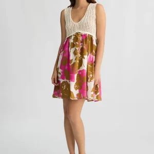 Liujo Abito in cotone con stampa ecosostenibile WA5385MA44MM9649