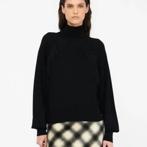 Liujo Dolcevita in lana con pizzo CF5326MA82O22222