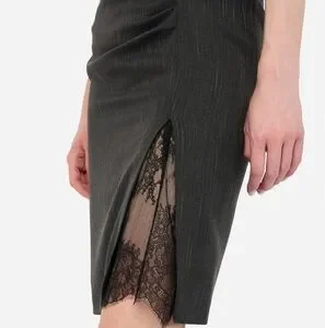 Liu jo Gonna gessata con pizzo CF5233T054AC3782