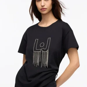 Liujo T-shirt con stampa ecosostenibile UF5261JS923M9787