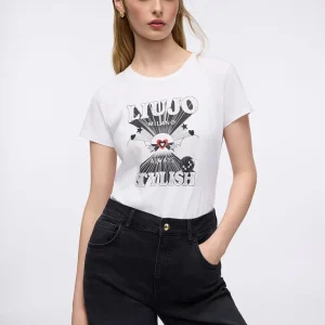 Liujo T-shirt con stampa ecosostenibile UF5265JS923M9940