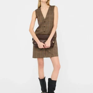 Liujo Vestito corto a quadretti MF5160T4335P9002