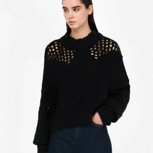 LiujoMaglia in lana con traforature MF5442MA93O22222