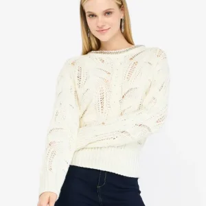 Liujo Maglia traforata con pietre gioiello MF5452MA37R10701