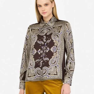 Liujo Camicia in twill stampato ecosostenibile MF5393TS117P9141