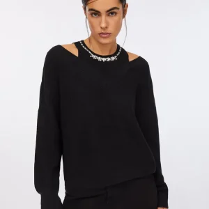 Liujo Maglione con ricami gioiello MF5126MA85Q22222