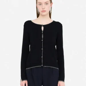 Liujo Cardigan con dettagli in lurex MF5225MS49I22222